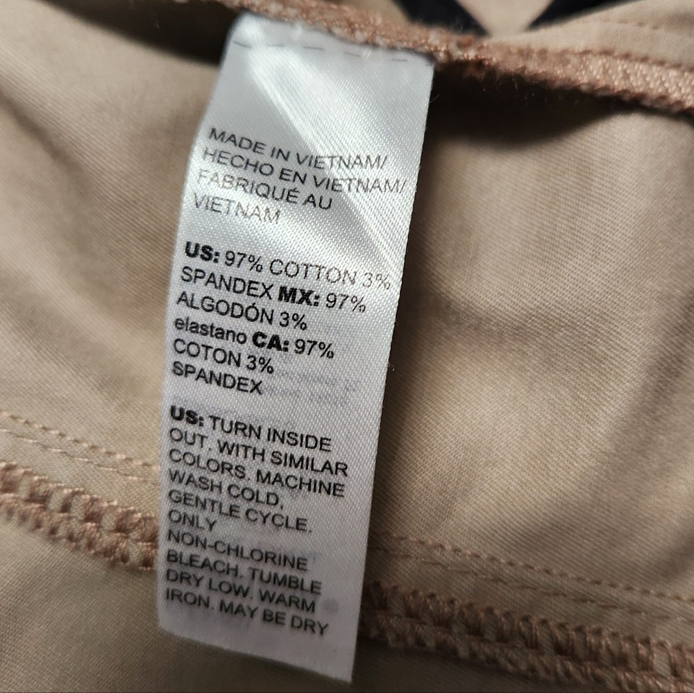 Taupe Fitted Buckle Collar Utility Jacket from White House Black Market. - Picture 11 of 15